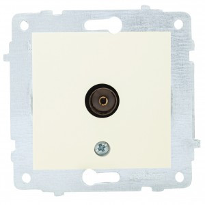 OVIVO мех. роз. СУ 1 мест. TV (оконечная) крем (ко всем рамкам) 600-000302-225