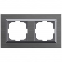 OVIVO Рамка СУ 2 мест. QUANTUM, сталь, 405-340000-226