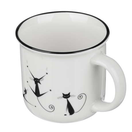 Кружка тм MILLIMI Фитнес, 350мл, фарфор, 4 дизайна