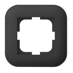 OVIVO Рамка СУ 1 мест. LOFT, черный металлик, 404-170017-096