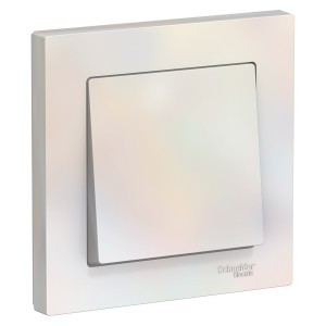 Systeme Electric AtlasDesign выкл. СУ 1 кл. жемчуг (пл.осн.) ATN000412 (10!)