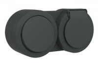 OVIVO XONE Роз. ОУ 1 мест. (земля, крышка) + Выкл. ОУ 1 кл. черный 406-250000-923