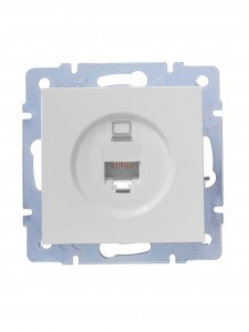 Lezard VESNA мех. роз. комп СУ 1 мест. бел (RJ45) (корп. ABS) 742-0288-139