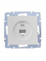 Lezard VESNA мех. роз. комп СУ 1 мест. бел (RJ45) (корп. ABS) 742-0288-139