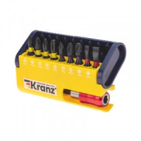 Kranz Набор бит с магнитным держателем, сталь S2, пластиковый кейс, 10шт, цена/уп. KR-92-0466