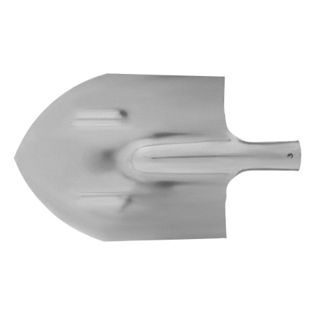 Лопата штыковая, нержавеющая сталь, 200х265 мм, ребра жесткости, без черенка, Сибртех