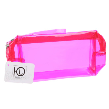 Косметичка прозрачная тм ЮL, ПВХ, 17х9х5,5см, 4-6 цветов
