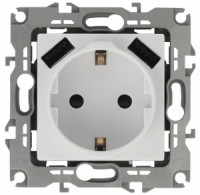 ЭРА 12 мех. роз. СУ 1 мест. 16А земля, шторки белый. с 2xUSB 5В-3А, автоклеммы 12-4109-01 6385