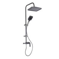 СоюзКран Душ сист с цинк смесит (картридж 35мм), верх 1 реж 300*200мм, ручн 3 реж 105*125мм, графит