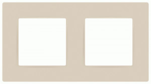 ЭРА 12 рамка СУ 2 мест. Классик, слоновая кость 12-5202-02