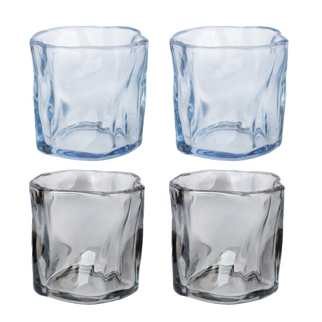 Набор стаканов тм MILLIMI Мята, 180мл, стекло, 4 шт