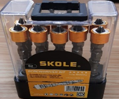 Набор торсионных бит с ограничителем PH2-65 10шт