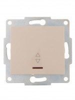 Lezard KARINA мех. выкл. СУ 1 кл. 10А (проходн.) инд. крем (корп. ABS) 707-0388-114