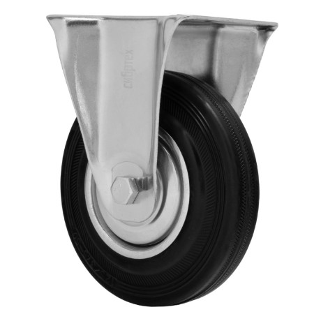 Колесо неповоротное D 125 мм, крепление платформенное Сибртех