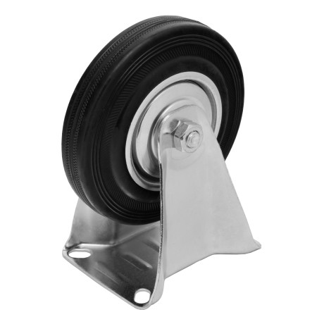 Колесо неповоротное D 125 мм, крепление платформенное Сибртех