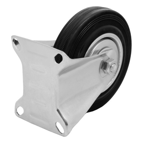 Колесо неповоротное D 125 мм, крепление платформенное Сибртех