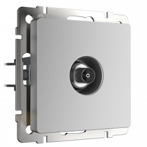 Werkel мех. роз. TV СУ 1 мест. оконечн. (серебряный) W1183006 a051496