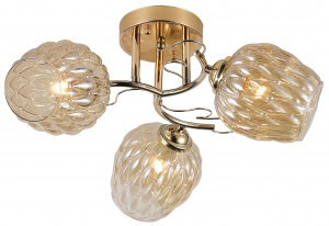 Rivoli Люстра Alexia 9115-303 3 х E27 40W золото 490х220 модерн 9887