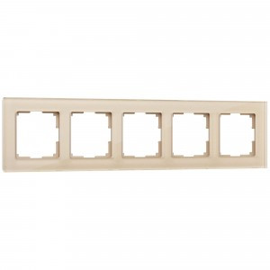 Werkel рамка СУ 5 мест. Favorit (шампань) (WL01-Frame-05 a040874)W0051111 a050795