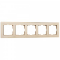 Werkel рамка СУ 5 мест. Favorit (шампань) (WL01-Frame-05 a040874)W0051111 a050795