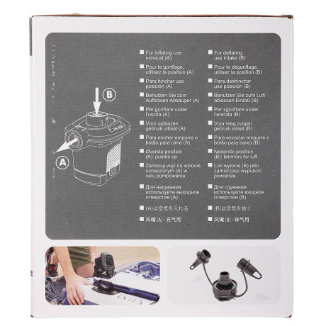 INTEX Насос электрический 220-240В Quick-Fill, 650л/м, 3 насадки в комплекте, 66640