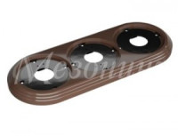 МЕЗОНИНЪ РЕТРО УСАДЬБА Рамка 3-местная пластиковая, какао GE30703-70