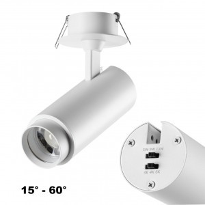 NOVOTECH 359221 SPOT NT23 000 бел св-к встр. IP20 LED 2K-4K-6K 5W/9W/13W 220V NAIL