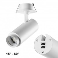 NOVOTECH 359221 SPOT NT23 000 бел св-к встр. IP20 LED 2K-4K-6K 5W/9W/13W 220V NAIL