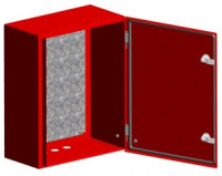 EKF щит ЩМПг- 80.60.25 (ЩРНМ-4) для пожарной автоматики, красный RAL 3001 IP54 PROxima mb24-4-3001