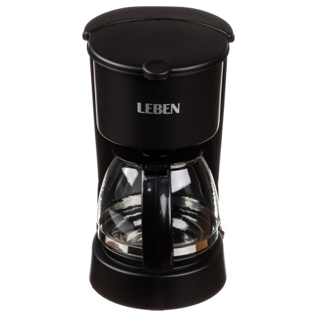 LEBEN Кофеварка капельная 650Вт, стеклянная колба 650 мл