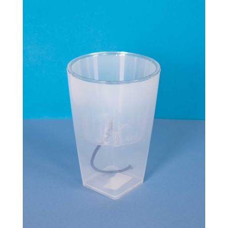 Кашпо "Грейс" d15 Прозрачный ПластАвеню