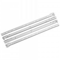 Направляющие роликовые 500/0,8 мм серый (комплект 2шт, цена за комплект) (25) StahlBuro