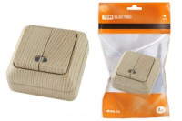 TDM Ладога выкл. ОУ 2 кл. 10А сосна (инд.) (10!) SQ1801-0046