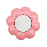 KRANZ HAPPY выкл. 1 кл СУ, Цветок, 10 А, белый/розовый KR-78-0623