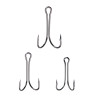 Набор крючков двойных тм AZOR FISHING, №4,2,1, черный никель, 10 шт, 3 вида