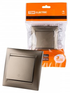 TDM Лама выкл. СУ перекрестный 1 кл. 10А бронза SQ1815-0736