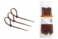 TDM Хомут нейлоновый 2.5х100мм (венге) (уп.25шт, цена за уп.) серия &quot;ЭКО&quot; (50!) SQ0515-0375