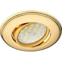 Ecola DH03 MR16 GU5.3 св-к поворот.выпукл. Золото 25x88 FG1601EFS (10!)