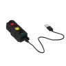 SILAPRO Фонарь задний 6.5х2.5см, 3LED, 7 реж., ABS, USB