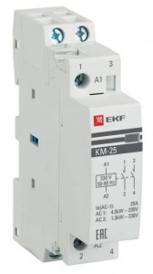 EKF контактор модульный КМ 25А 2НО (1мод) km-1-25-20