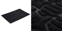 Коврик придверн.влаговпит.рельеф Greek 40*60см,h ворса=0,4см, черн.,п/э,подложка резина 20102 Vortex