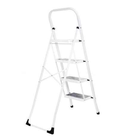 ЕРМАК Стремянка стальная (макс.нагрузка 150кг), 4 ступени, прорезиненные ступени