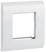 ITK Лицевая рамка для мод. Mosaic 80х80мм мет. суппорт бел. CS5-12M-M