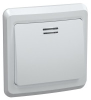 IEK ВЕГА ВС10-1-1-ВБ выкл. СУ 1 кл.10А с инд. белый EVV11-K01-10-DM