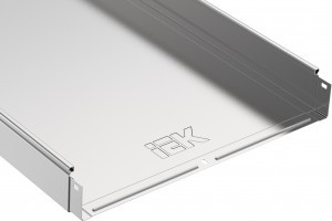 IEK Лоток неперф. 80х400х3000мм  (длина 3м, цена за 1м) CLN10-080-400-3