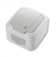 VIKO by Panasonic PALMIYE  роз. (земля) ОУ бел. 16А IP54 90555408