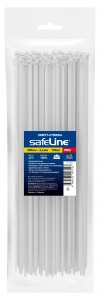 Safeline хомут (стяжка) нейлон 3,6х300 БЕЛЫЙ (уп.100шт, цена за уп.) PRO 24835