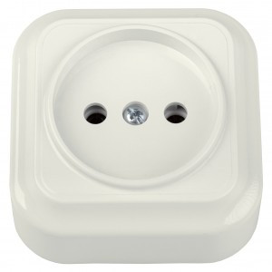 Bylectrica Вариант роз. 16А 1 мест. ОУ (корп. ABS) бежевый РА16-0101