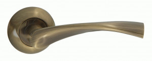 Ручка дверная компл.круг.основ. PUERTO Брускетта бронза античная INAL 506-08 AB