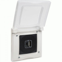 IEK ETIKA рамка СУ 5 мест. бел. (IP44) 672550